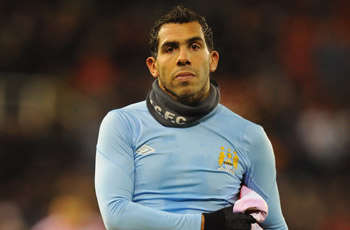 EPL,Carlos Tevez,Stoke City vs Manchester City(Getty Images)