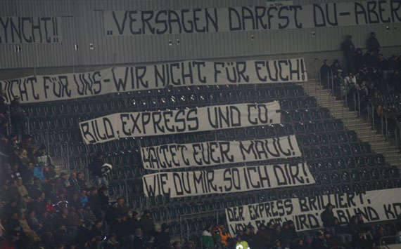 Stiller Fan-Protest des Fansclubs Block 1900 (Goal.com/Möller)