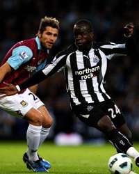 EPL : Cheik Tiote - Valon Behrami, West Ham United v Newcastle (getty Images) 