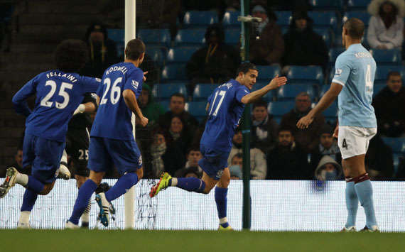 EPL - Manchester City vs Everton, Tim Cahill(Getty Images)
