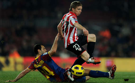 Iker Muniain - Athletic Bilbao & Javier Mascherano - Barcelona (Getty Images)