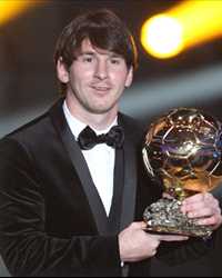 Lionel Messi, FIFA Ballon d'Or Gala 2010 
(Getty images)