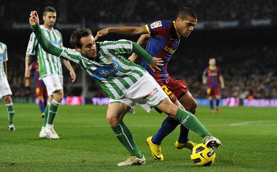 Dani Alves, Nacho, Betis, Barcelona, Copa del Rey (Getty Images)