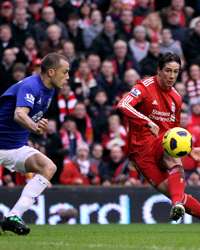 EPL ; Fernando Torres -  John Heitinga, Liverpool v Everton(Getty Images)