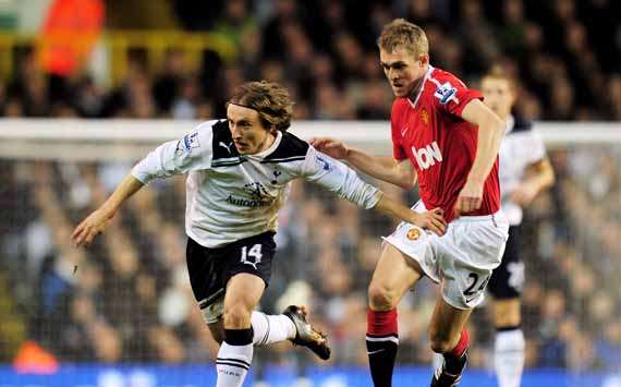 BPL, Tottenham Hotspur and Manchester United, Luka Modric and Darren Fletcher (Getty Images)