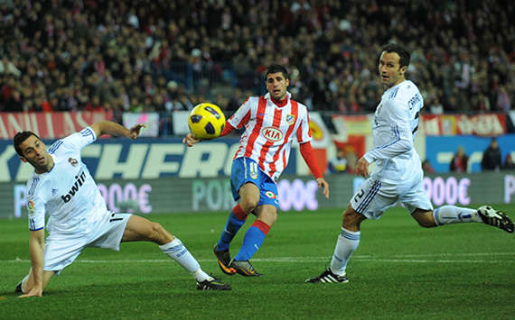 Copa del Rey: Fran Merida (Atletico de Madrid), Ricardo Carvalho, Álvaro Arbeloa (Real Madrid) (Getty Images)
