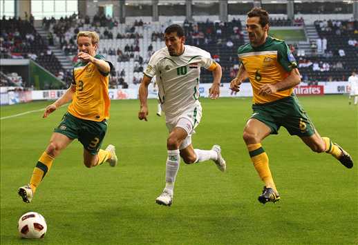 يونس محمود في مباراة العراق وأستراليا - دور الـ8 من كأس اسيا 2011