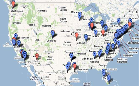 Development Academy Map (Google Maps)