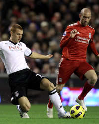 EPL,Steve Sidwell,Raul Meireles,Liverpool vs Fulham(Getty Images)