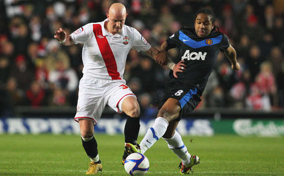 FA Cup,Anderson,Southampton vs Manchester United( Getty Images)