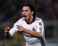 Zlatan Ibrahimovic - Catania-Milan - Serie A (Getty Images)