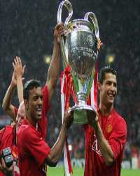 2008: Cristiano Ronaldo and Nani, Manchester United (Getty Images)