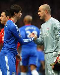 EPL : Fernando Torres - Pepe Reina , Chelsea vs Liverpool (Getty Images)