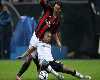 Spurs midfielder Wilson Palacios unconventionally attempts to halt Milan's Zlatan Ibrahimovic (Getty Images)