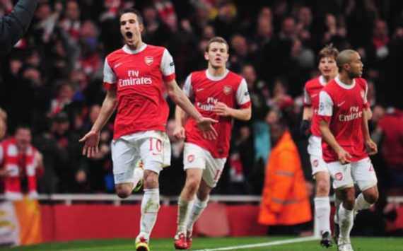 UEFA Champions League  - Arsenal vs Barcelona , Robin van Persie(Getty Images)