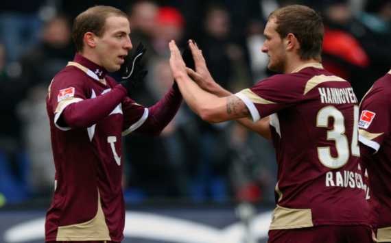 Schlaudraff und Rausch jubeln (Getty)