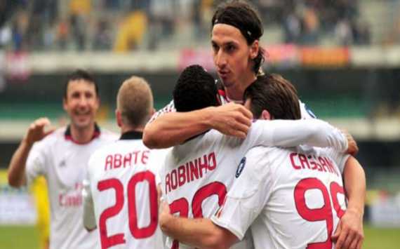Milan celebrating - Chievo-Milan - Serie A (Getty Images)