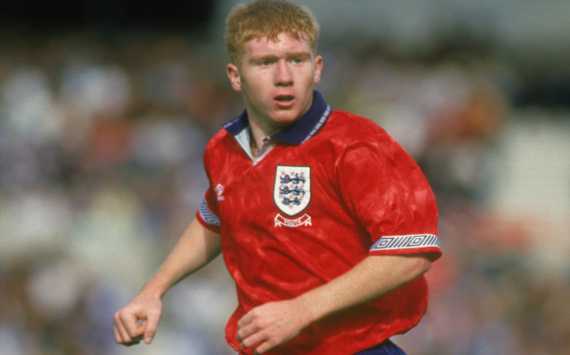 Scholes - England 1997 (getty images)