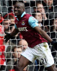 EPL ; Demba Ba, West Ham United v Liverpool 