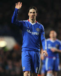 EPL :Fernando Torres, Chelsea v Manchester United 