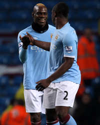 FA Cup : Mario Balotelli - Micah Richards, Manchester City v Aston Villa 
