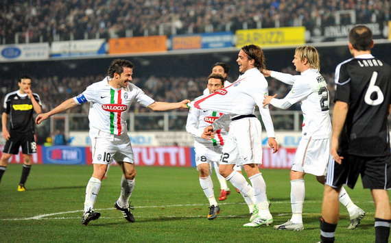Alessandro Del Piero (J), Alessandro Matri (J), Milos Krasic (J) - Cesena-Juventus - Serie A (Getty Images)
