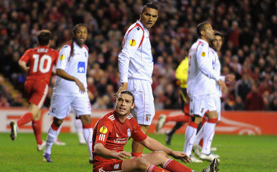 UEFA Europa League, Liverpool and SC Braga, Andy Carroll  