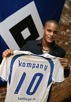 Vincent Kompany, presented in Hamburg (AFP)