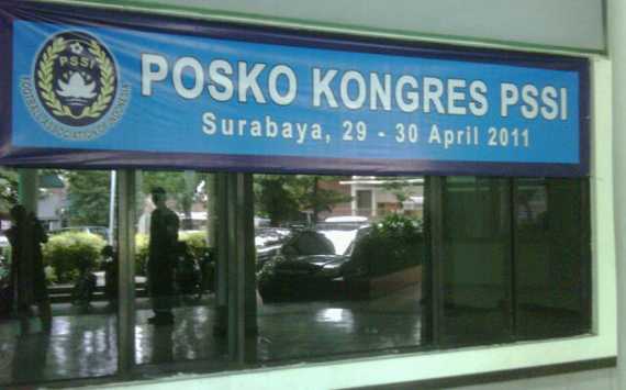 Posko Kongres PSSI di Surabaya (GOAL.com/Fahri Rayyana)