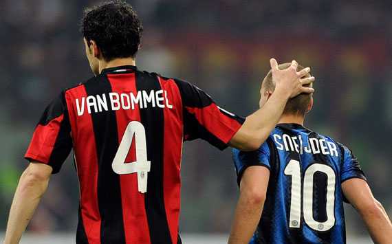 Van Bommel & Sneijder - Milan-Inter (Getty Images)