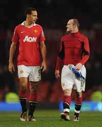 EPL,Wayne Rooney ,Rio Ferdinand,Manchester United vs Wigan Athletic