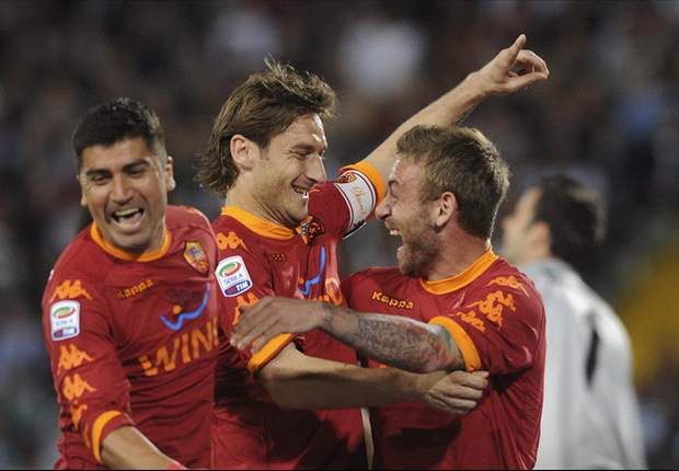 Roma's Francesco Totti thrilled after breaking Roberto Baggio's Serie A goal record