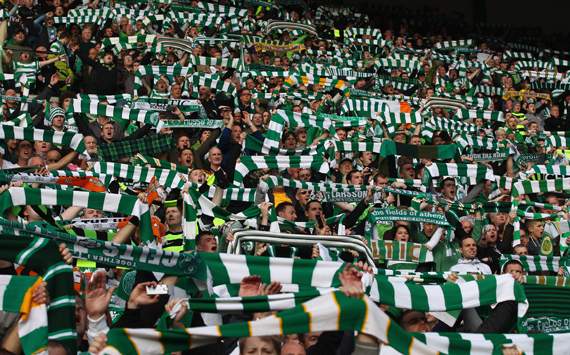 Clydesdale Bank Premier League- Celtic v Rangers, Celtic fans 
