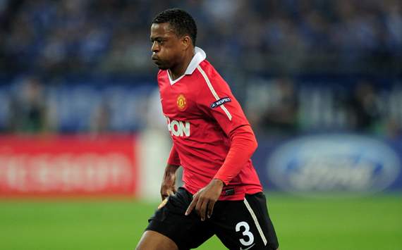 Champions League, Patrice Evra,Schalke 04 vs Manchester United