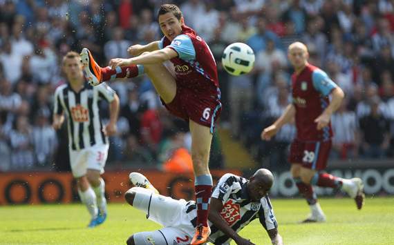 EPL - West Bromwich Albion vs Aston Villa, Stewart Downing and Youssouf Mulumbu