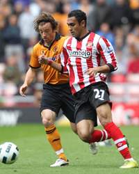 EPL - Sunderland vs Wolverhampton Wanderers, Ahmed Elmohamady and Stephen Hunt 