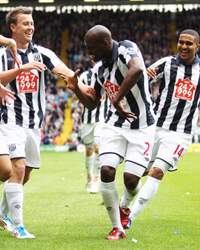 EPL: Youssouf Mulumbu, West Bromwich Albion v Everton 