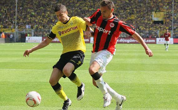 Bundesliga: Borussia Dortmund - Eintracht Frankfurt, Robert Lewandowski; Aleksandar Vasovski