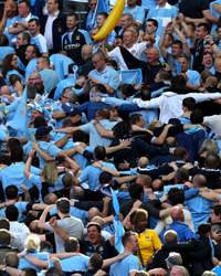 FA Cup Final : Manchester City fans , Manchester City v Stoke City