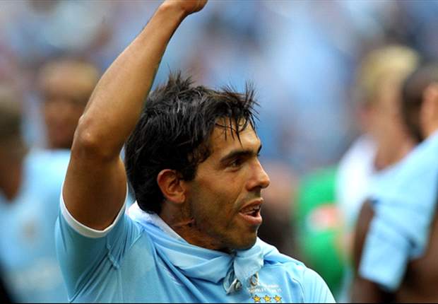 Manchester City's Carlos Tevez on Argentina bench for Albania friendly