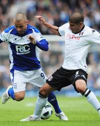 EPL : Kevin Phillips and Carlos Salcido, Birmingham City v Fulham