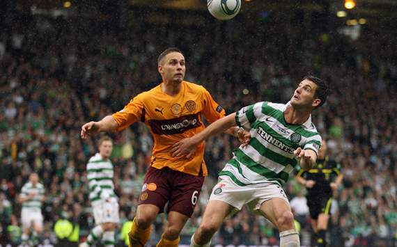 Scottish Cup Final : Charlie Mulgrew - Tom Hateley , Celtic v Motherwell