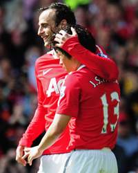 Dimitar Berbatov and Park Ji-Sung, Manchester United