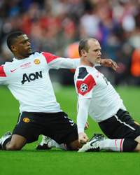 UEFA Champions League final : Wayne Rooney - Patrice Evra, Barcelona v Manchester United