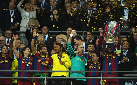 UEFA Champions League: Barcelona celebrates