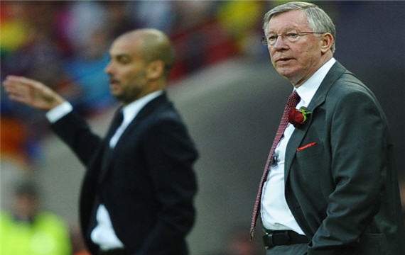 Pep Guardiola - Barcelona & Sir Alex Ferguson - Manchester United (Getty Images)