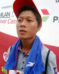 Saputra - Indonesia All Star Team Challenge - 
AC Milan Junior Camp (GOAL.com/Muhammad Alfhat)