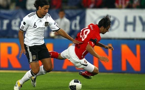 EC 2012 Qualifier: Austria - Germany, Sami Khedira; Martin Harnik
