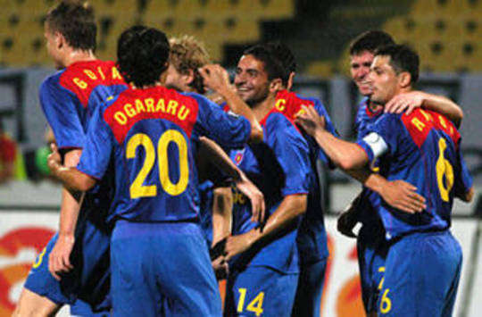 Steaua Bucarest celebrates