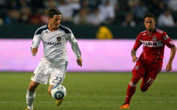 David Beckham; Daniel Paladini; Los Angeles Galaxy - Chicago Fire